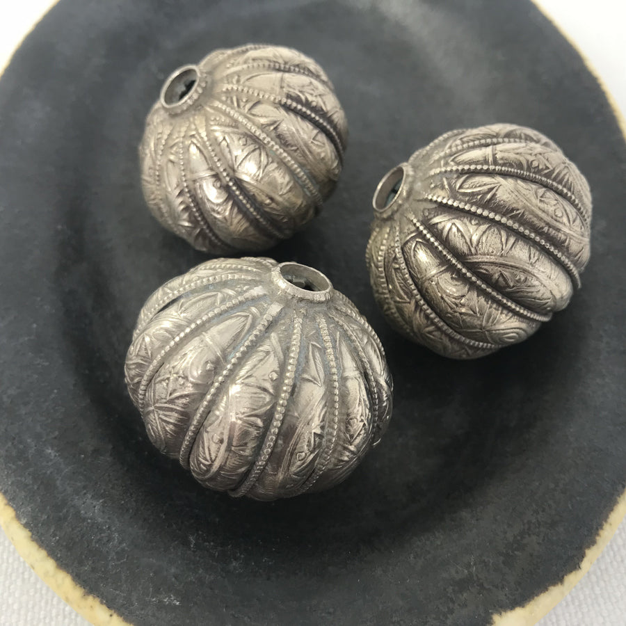 Silver  Rondelle Bead (INS_003)