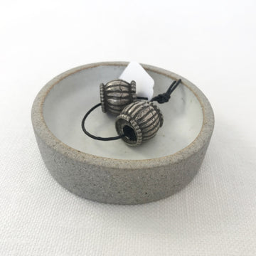 Silver  Barrel Bead (INS_018)