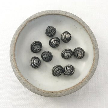 Silver  Oval Bead (INS_020)