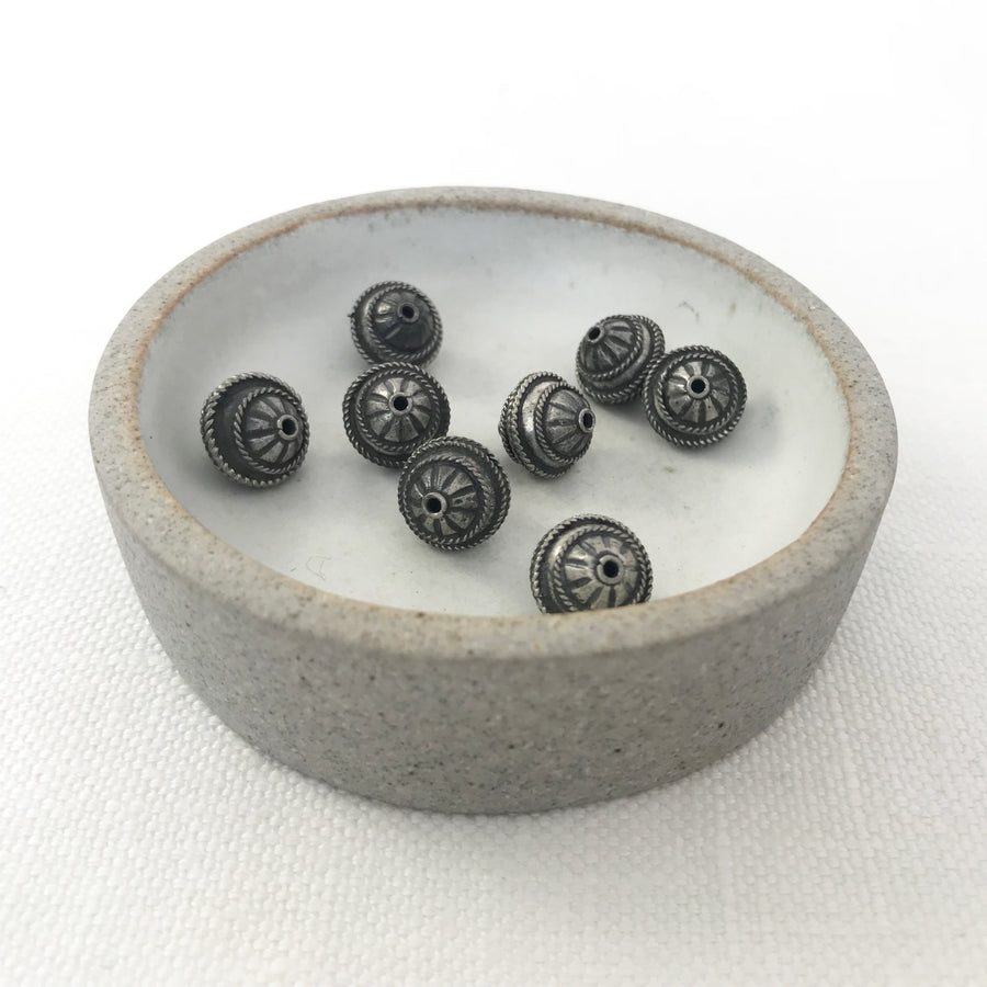 Silver  Oval Bead (INS_020)