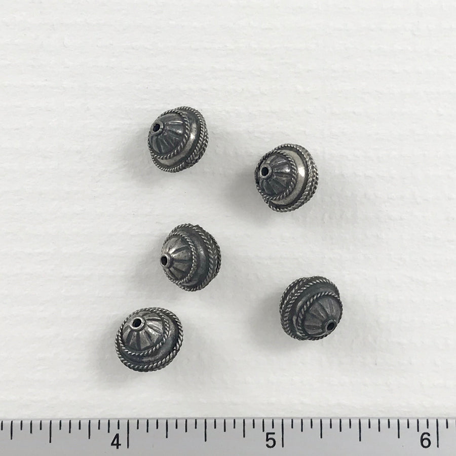 Silver  Oval Bead (INS_020)