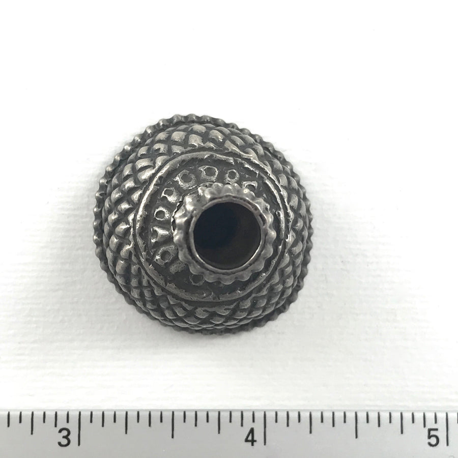 Silver  Half Round Bead Cap (INS_041)