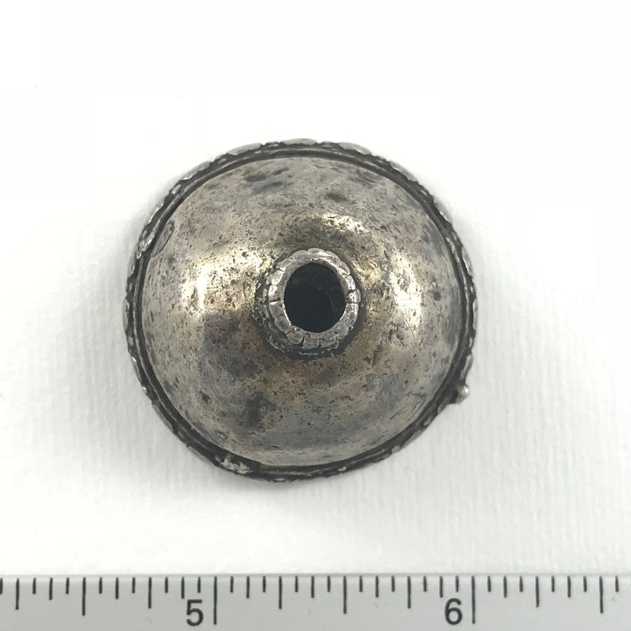 Silver  Half Round Bead Cap (INS_044)