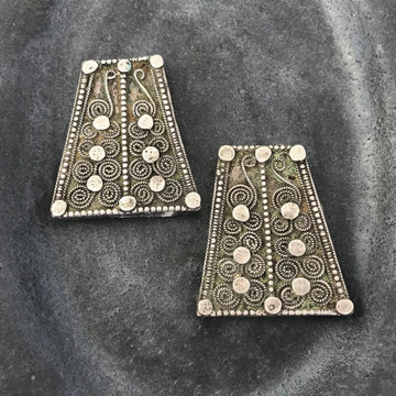 Silver Pair Trapezoid Bead Spacer (INS_057)