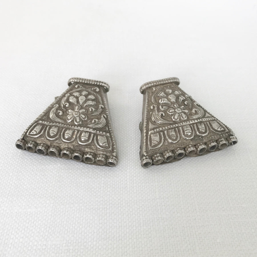 Silver Pair Trapezoid Bead Spacer (INS_060)