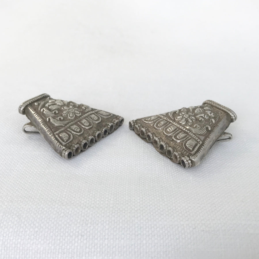 Silver Pair Trapezoid Bead Spacer (INS_060)