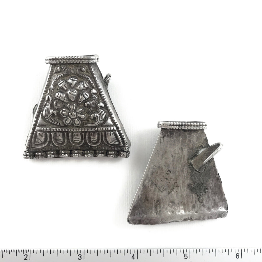 Silver Pair Trapezoid Bead Spacer (INS_060)