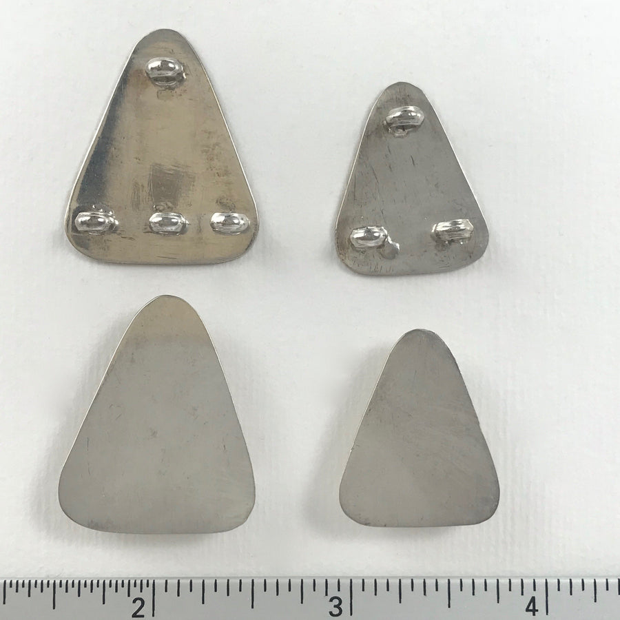 Silver Pair Triangle Bead Spacer (INS-G062)