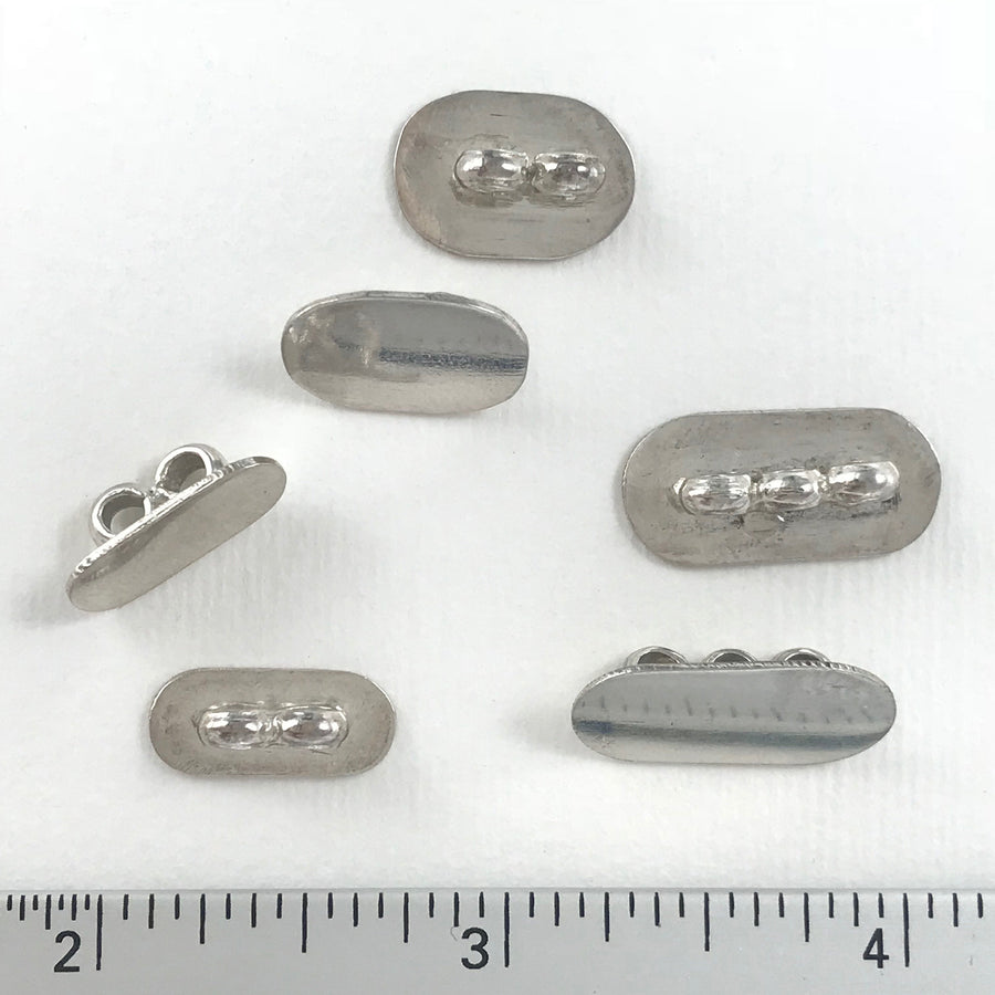 Silver Pair Oval Bead Spacer (INS-G067)