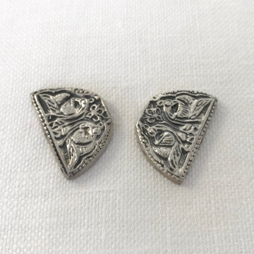 Silver Pair Triangle Bead Spacer (INS_072)