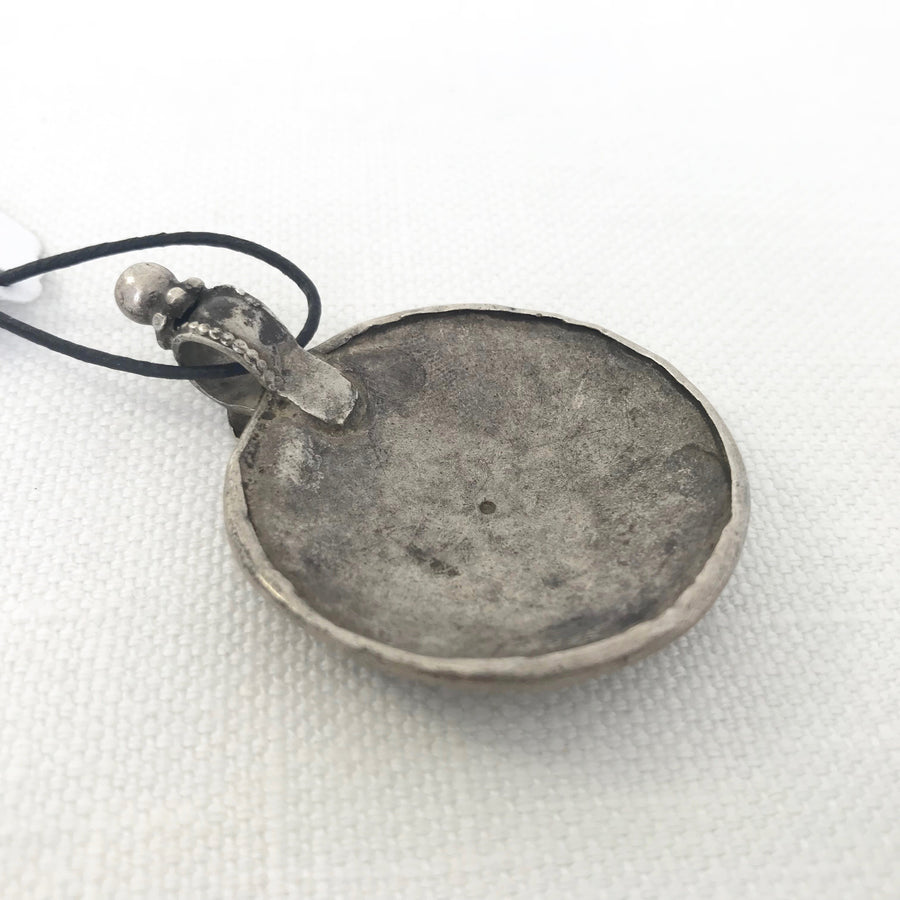 Silver  Disc Pendant (INS_098)