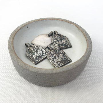 Silver  Rectangle Pendant (INS_115)