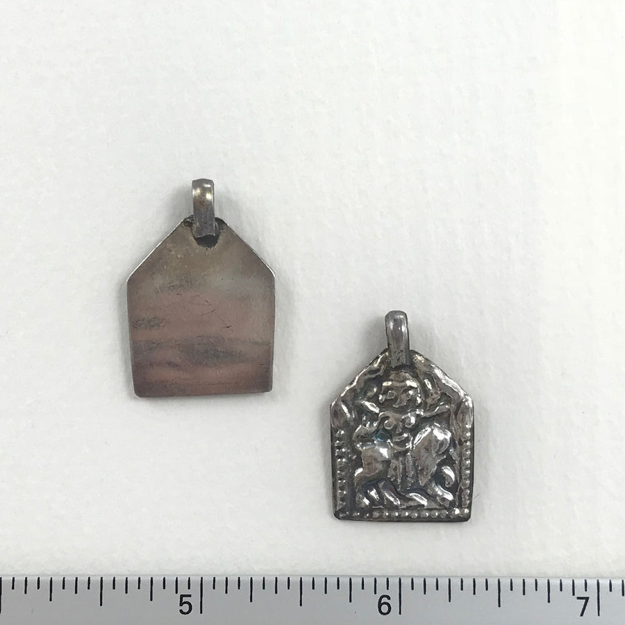 Silver  Rectangle Pendant (INS_115)