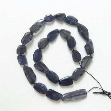 Iolite Faceted Nugget Bead Strand (IOL_006)