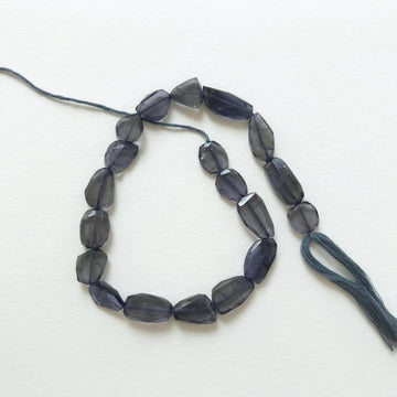 Iolite Faceted Nugget Bead Strand (IOL_008)