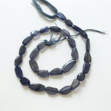 Iolite Faceted Nugget Bead Strand (IOL_009)