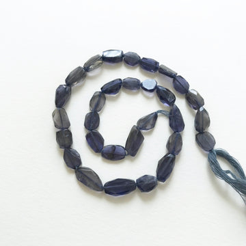 Iolite Faceted Nugget Bead Strand (IOL_010)