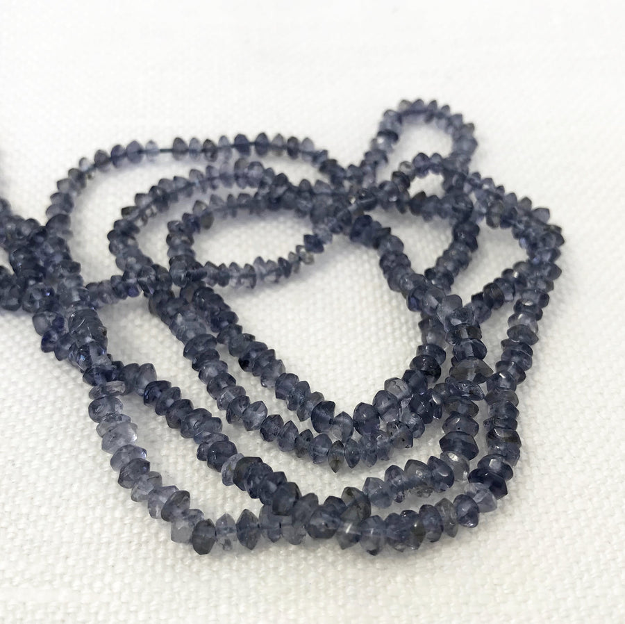 Iolite Irregular smooth Briolette Bead Strand (IOL_014)