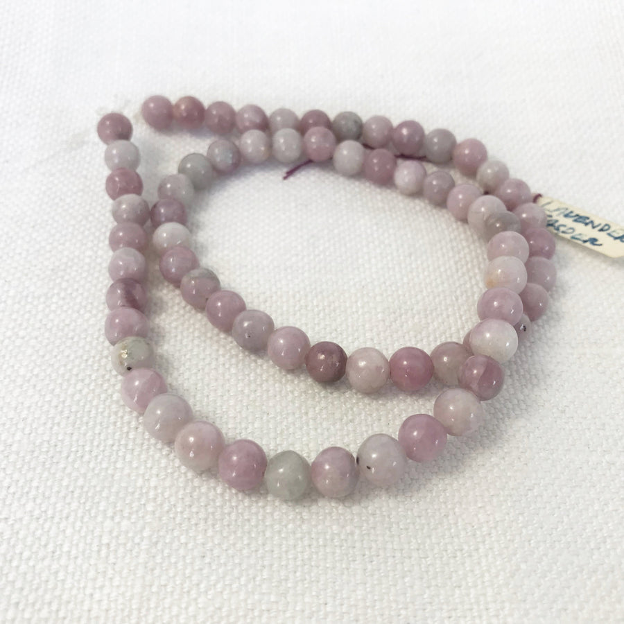 Lavender Jasper Round Bead Strand (LAJ_001)