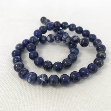 Lapis Round Bead Strand (LAP_003)