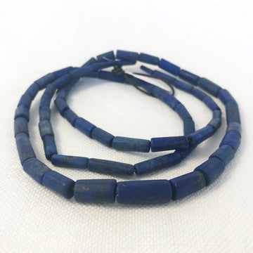 Lapis Graduated Tube Bead Strand (LAP_016)