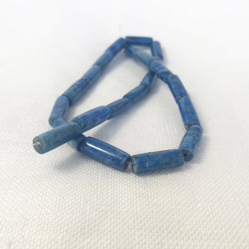 Lapis Tube Bead Strand (LAP_017)