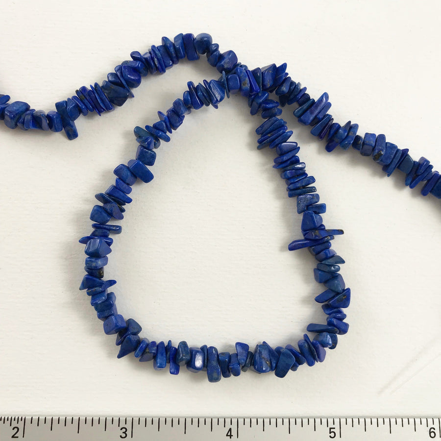 Lapis Chip Bead Strand (LAP_036)