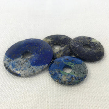 Lapis Donut 6Mm Hole Bead (LAP-G057)