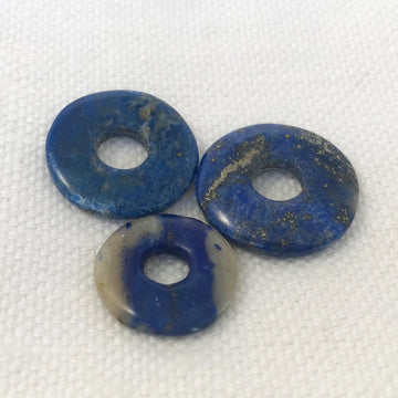 Lapis Donut 5Mm Hole Bead (LAP-G064)