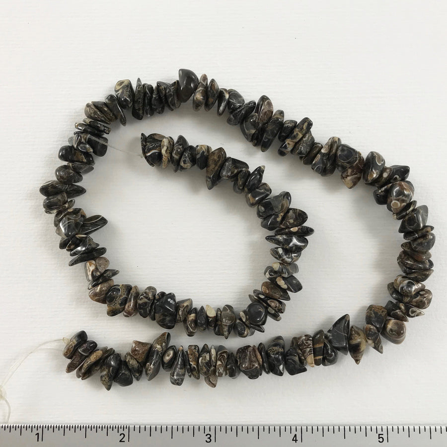 Leopard Jasper Chip Bead Strand (LEJ_007)