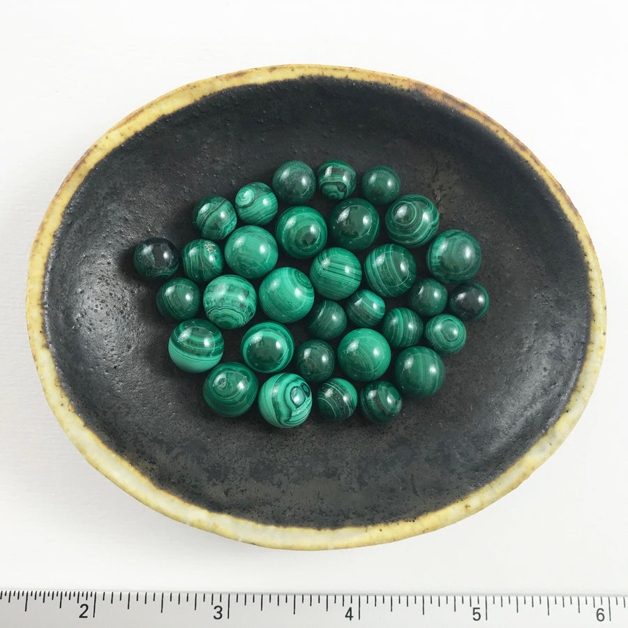 Malachite Round Bead (MAL-G016)