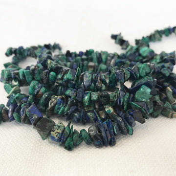 Malachite Chrysocolla Chip Bead Strand (MAL_031)