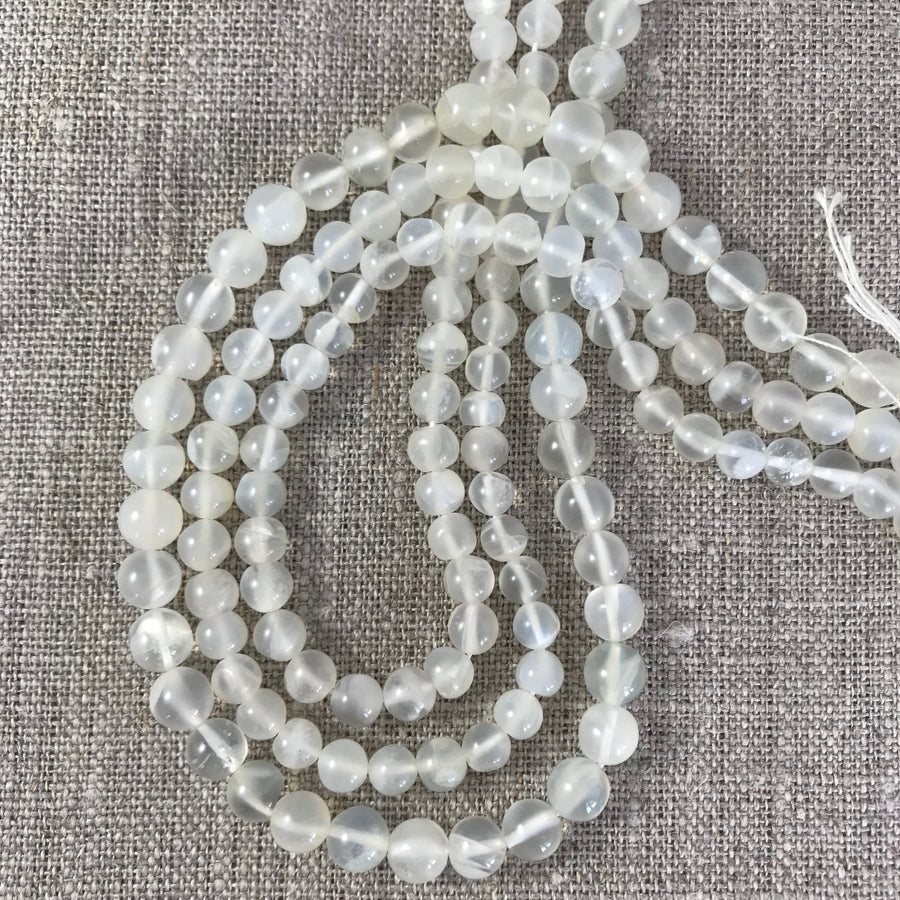 Moonstone Round Bead Strand (MOO-G009)