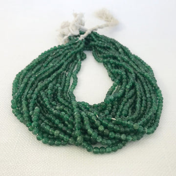 Green Onyx Round Bead Strand (ONX_011)