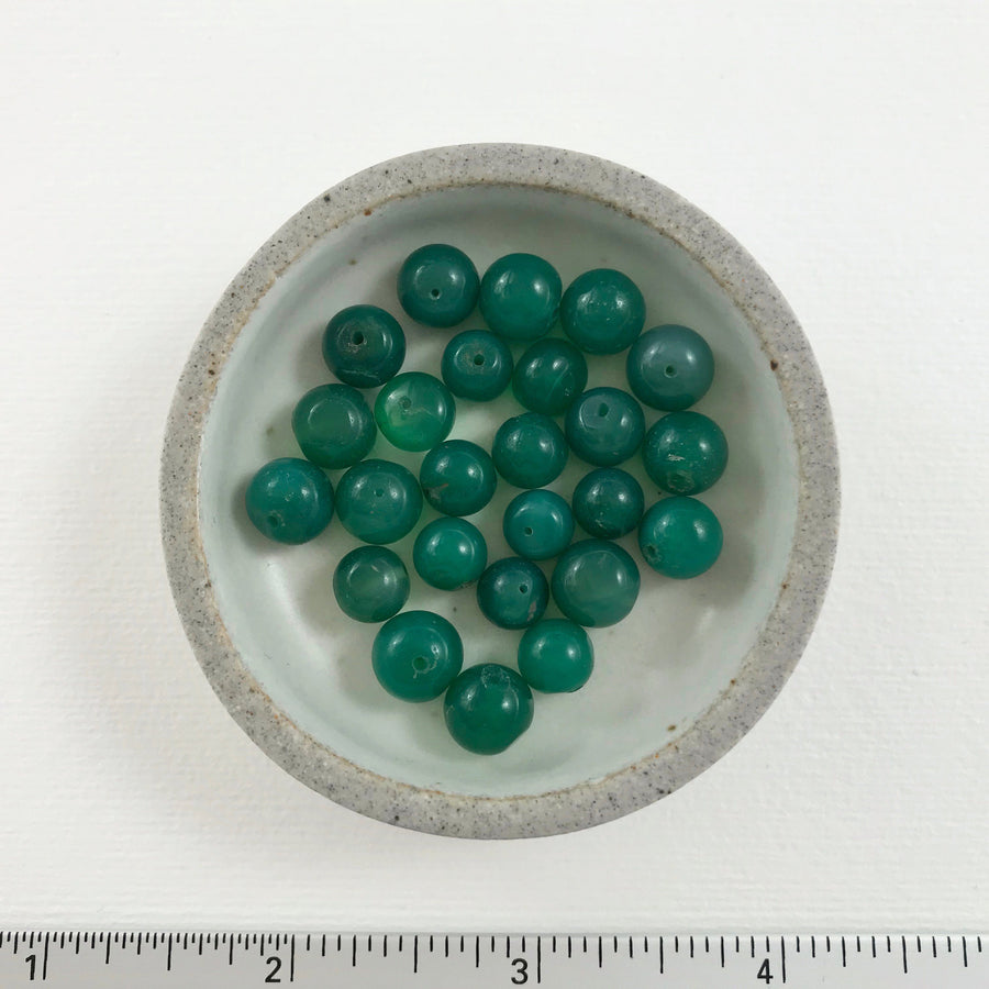 Green Onyx Round Bead (ONX-G013)