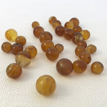 Gold Onyx Round Bead (ONX-G017)