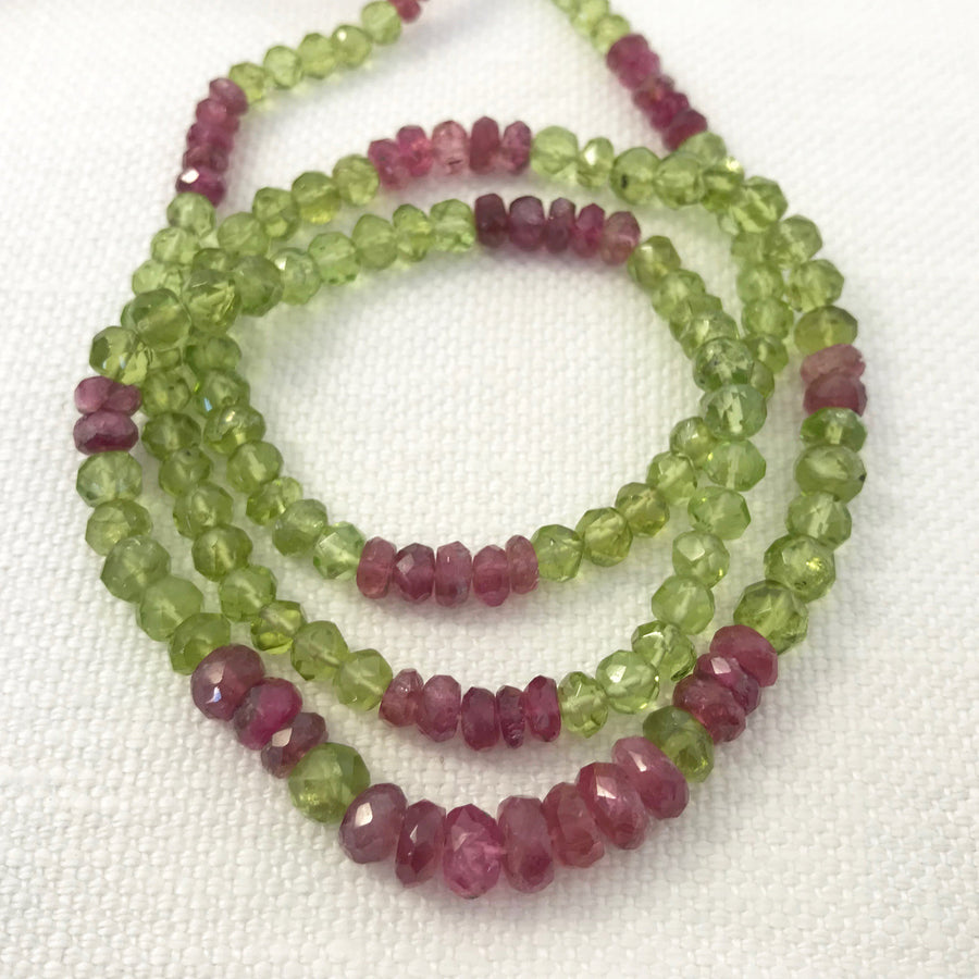 Peridot, Tourmeline Faceted Round 41