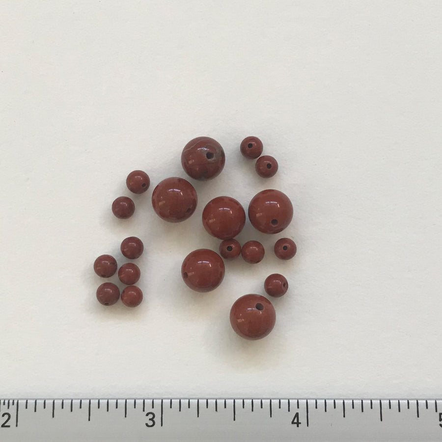 Poppy Jasper Round Bead (POJ-G003)