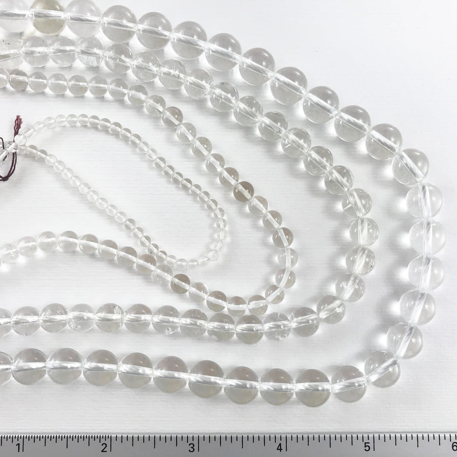 Quartz Round Bead Strand (QUA-G005)