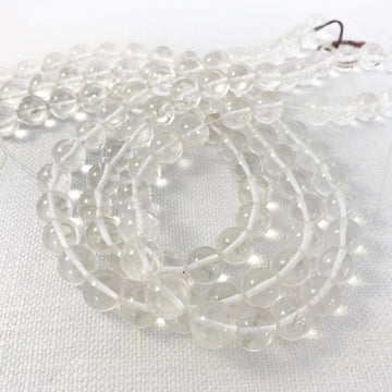 Quartz Round Bead Strand (QUA_003)