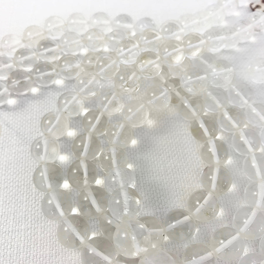 Quartz Round Bead Strand (QUA_003)