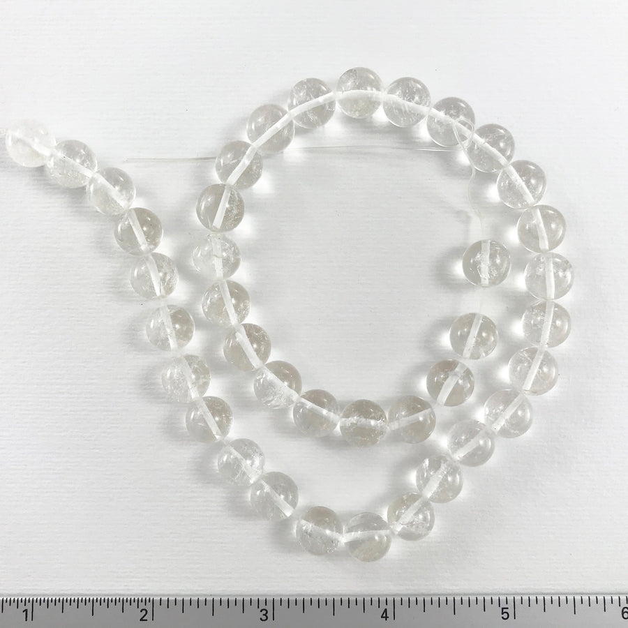 Quartz Round Bead Strand (QUA_003)