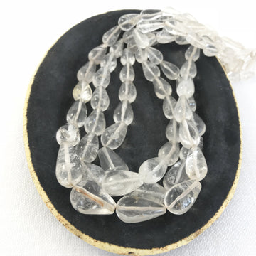 Quartz Tear Graduated Bead Strand (QUA_013)