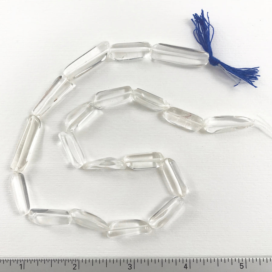 Quartz Faceted Nugget Bead Strand (QUA_016)