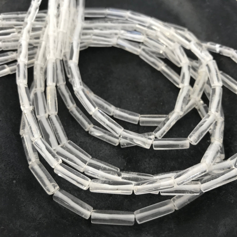 Quartz Tube Bead Strand (QUA_019)