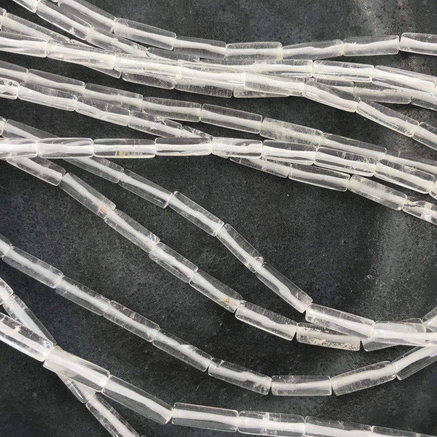 Quartz Tube Bead Strand (QUA_019)