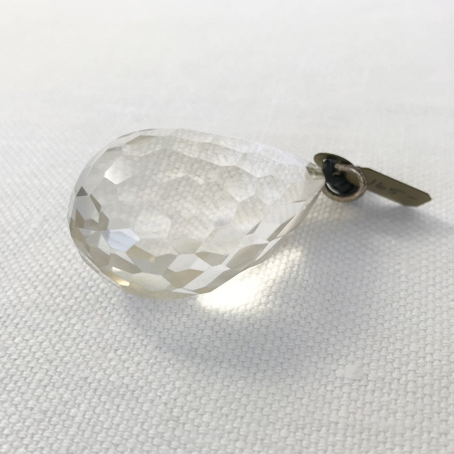 Quartz Faceted Tear Pendant (QUA_045)