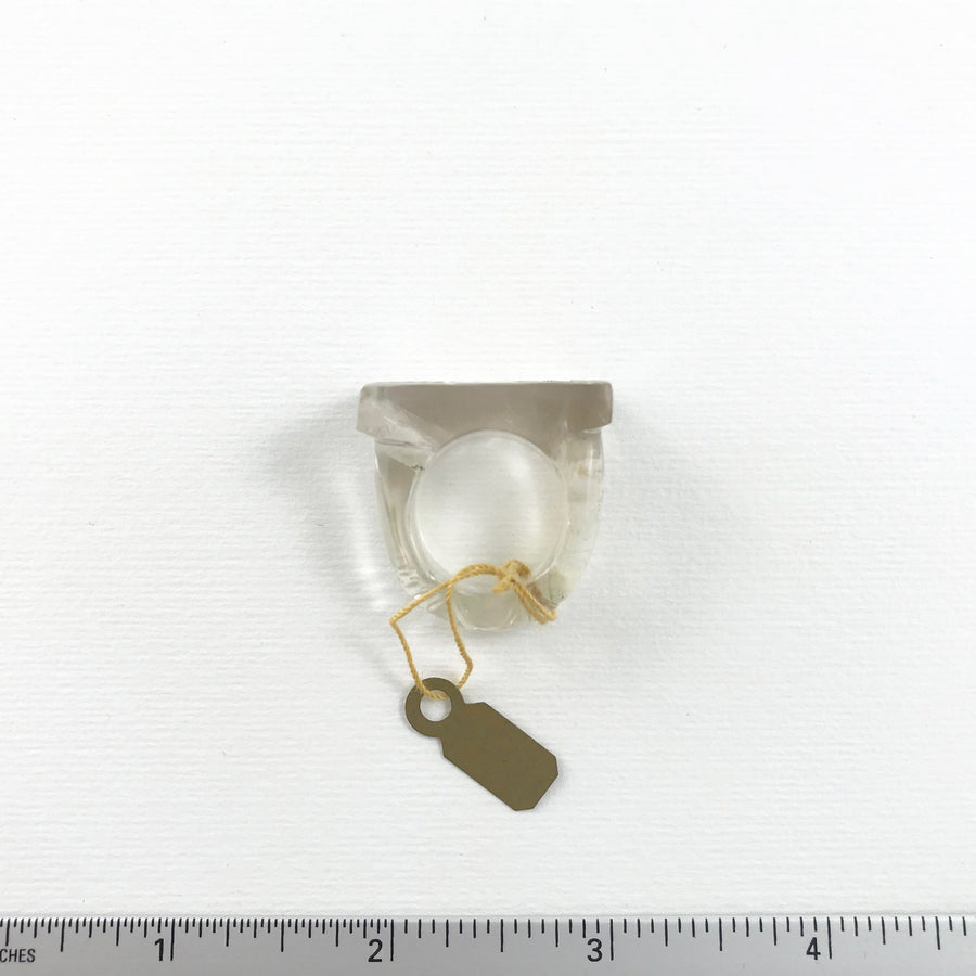 Quartz Carved Custom Ring Size 7 Ring (QUA_051j)
