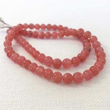 Rhodocrosite Round Bead Strand (RHC_001)