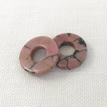 Rhodonite Ring Bead (RHD_010)